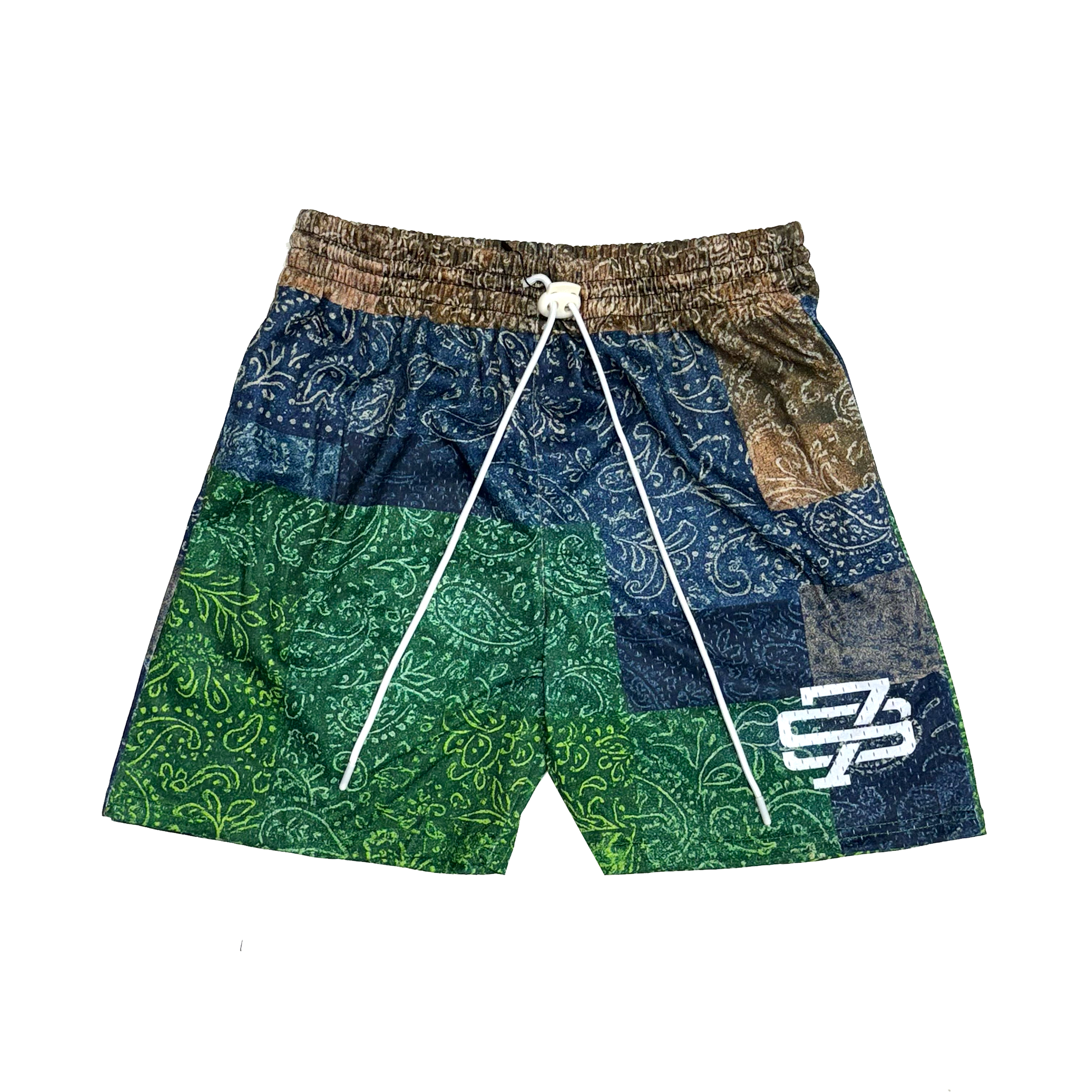 Seven Patchwork Shorts - Navy